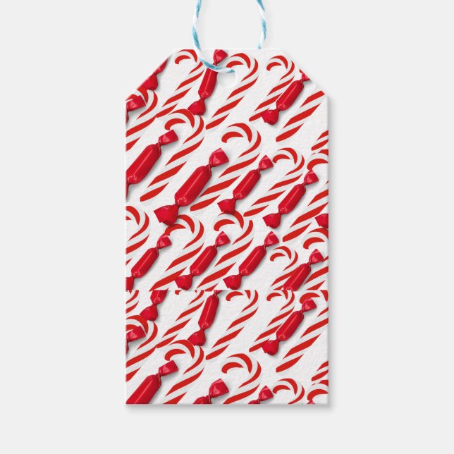 Christmas Candy Cane Gift Tags (Front)