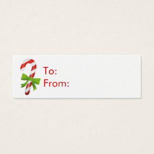 Christmas Candy Cane Gift Tags