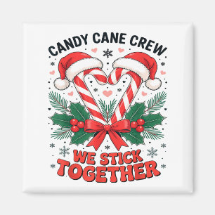 Christmas Candy Cane Heart Holiday Family Matching Magnet