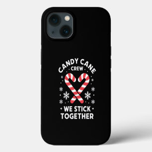 Christmas Candy Cane Heart We Stick Together iPhone 13 Case