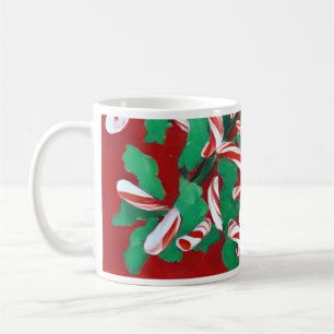 Christmas Candy Cane Holiday Mug