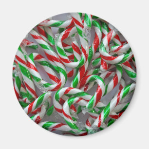 Christmas candy cane pattern magnet