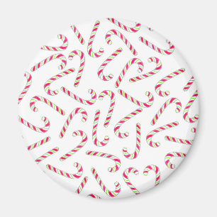 Christmas candy cane pattern magnet