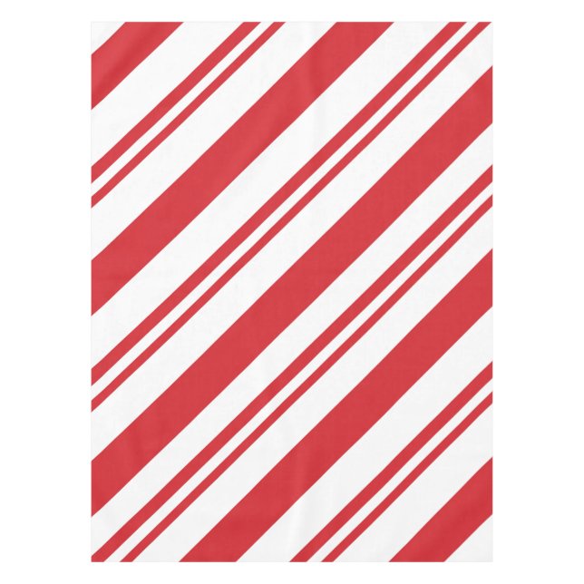 Christmas candy cane pattern tablecloth (Front)