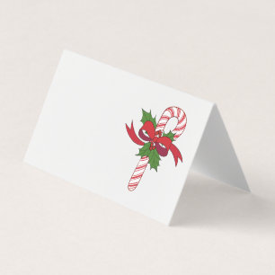 Christmas Candy Cane Place Card