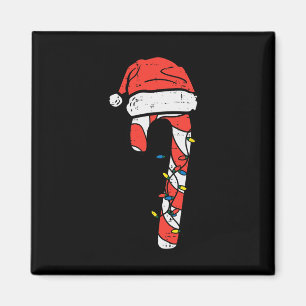 Christmas Candy Cane Santa Xmas Kids Toddler Youth Magnet
