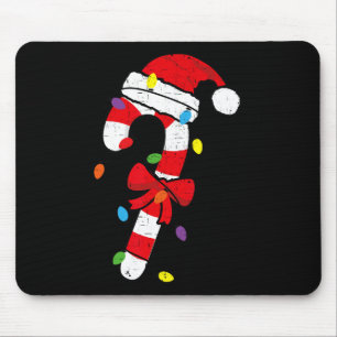 Christmas Candy Cane Santa Xmas Kids Toddler Youth Mouse Pad