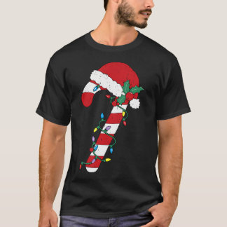 Christmas Candy Cane Santa Xmas Kids Toddler Youth T-Shirt