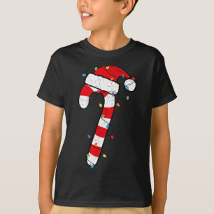 Christmas Candy Cane Santa Xmas Kids Toddler Youth T-Shirt