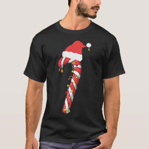 Christmas Candy Cane Santa Xmas Men's T-Shirt
