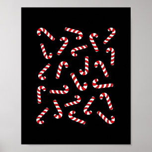 christmas candy cane shirt kids candy canes pajama poster