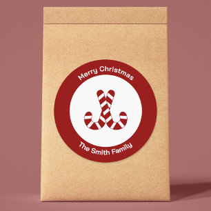 Christmas Candy Cane Sticker