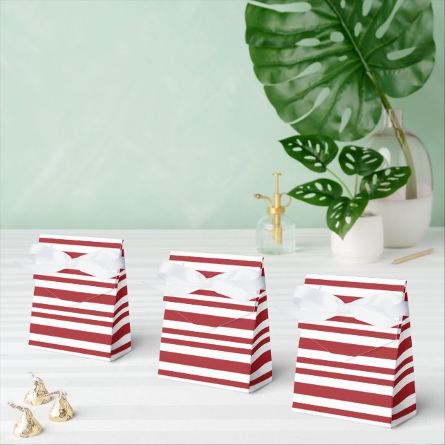 Christmas Candy Cane Stripes Favour Box (Multiple)