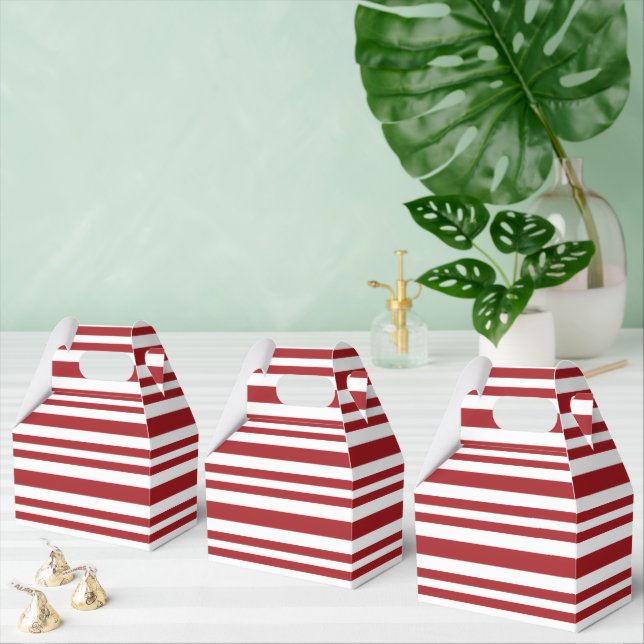 Christmas Candy Cane Stripes Favour Box (Multiple)
