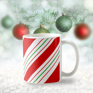 Christmas Candy Cane Stripes ID259 Coffee Mug
