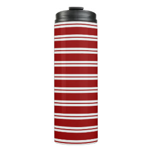 Christmas Candy Cane Stripes Thermal Tumbler