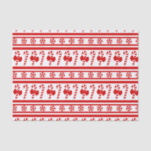 Christmas Candy Cane Stripes Tissue Paper
