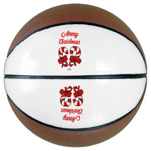 Christmas Candy Canes Basketball