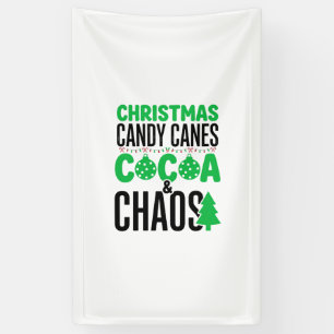 Christmas Candy Canes Cocoa Chaos Design Banner