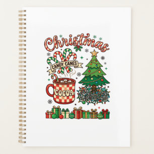 Christmas Candy Canes Cocoa Chaos Tree Mug Present Planner