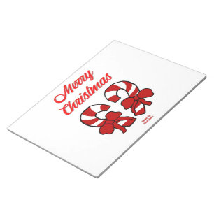 Christmas Candy Canes Notepad (27.9 cm x 21.6 cm)