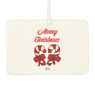 Christmas Candy Canes Rectangle Air Freshener