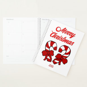 Christmas Candy Canes Standard Planner