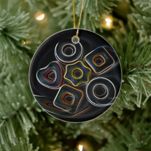 Christmas candy ceramic tree decoration