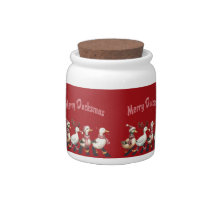 Christmas Candy/Cookie Jar Merry Ducksmas