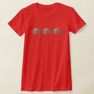 Christmas Candy-Covered Gingerbread House Holiday T-Shirt