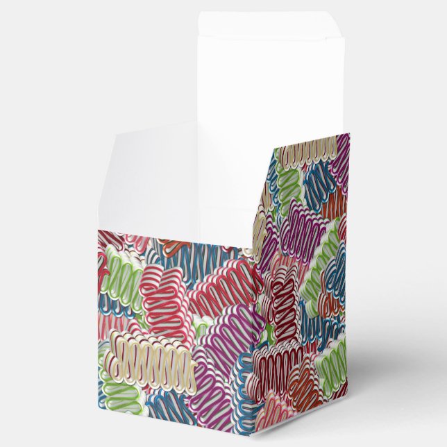 Christmas Candy-FAVOR BOX,Sq Favour Box (Opened)