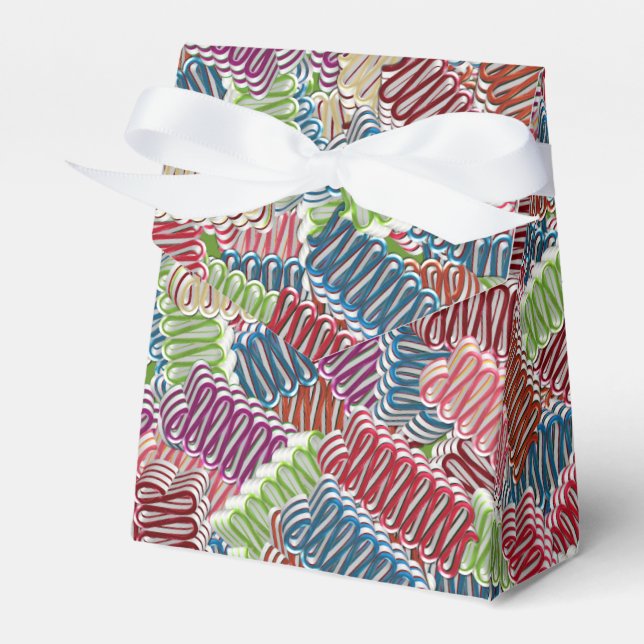 Christmas Candy-FAVOR BOX, Tent Style Favour Box (Front Side)
