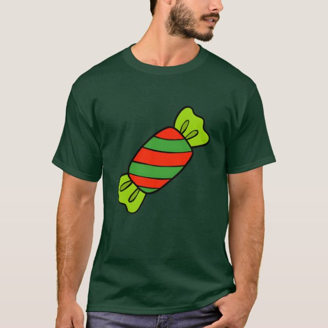 Christmas Candy funny T-Shirt (Front)