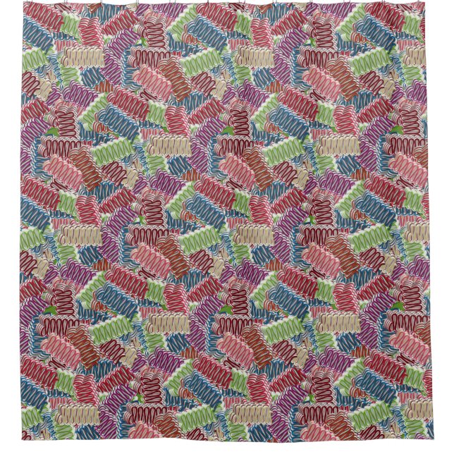 Christmas Candy-SHOWER CURTAIN (Front)
