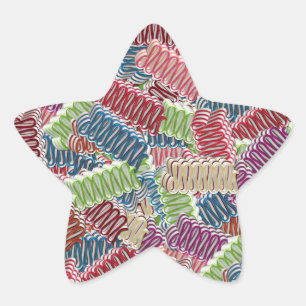Christmas Candy-STAR STICKERS