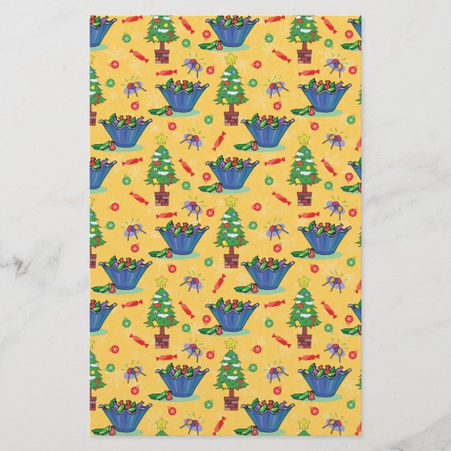 Christmas candy stationery (Front)