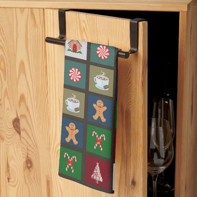 Christmas Candy Tea Towel (Thirds Fold)