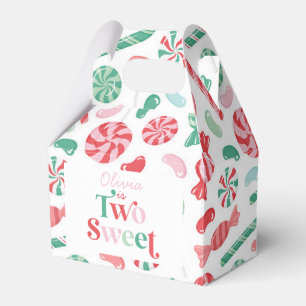 Christmas Candy Two Sweet 2nd Birthday Favour Box