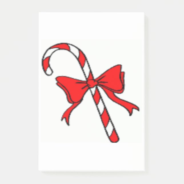 CHRISTMAS CANDYCANE POST-IT NOTES (Front)