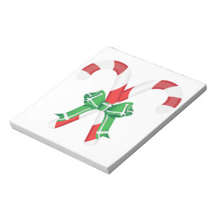 CHRISTMAS CANDYCANES NOTEPAD