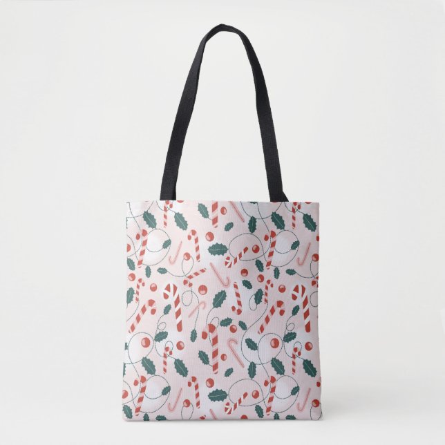 Christmas Canes Tote Bag (Front)