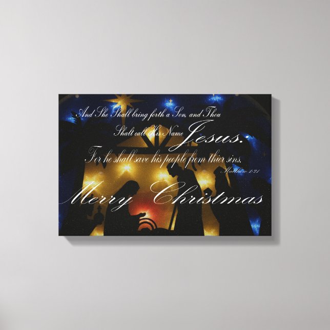 Christmas Canvas Print (Front)