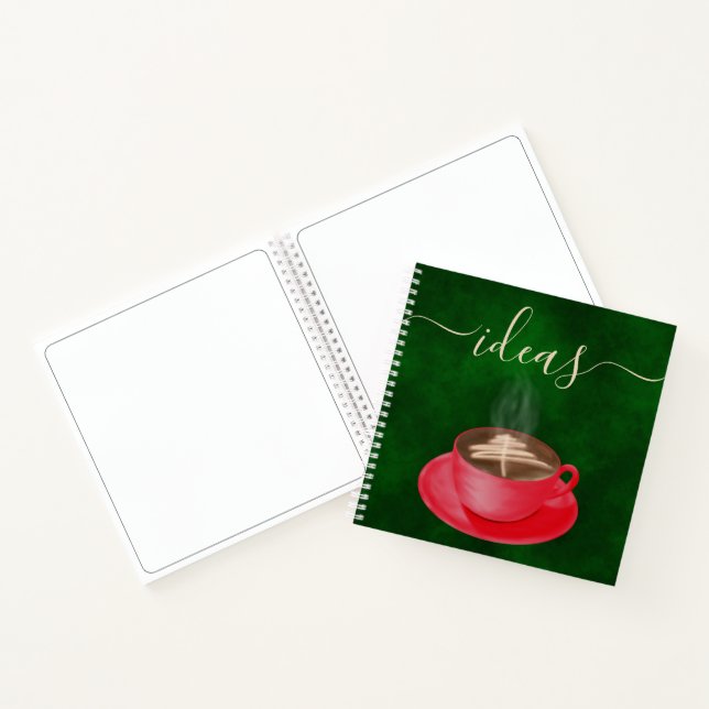 Christmas Cappuccino Coffee Notebook (Inside)
