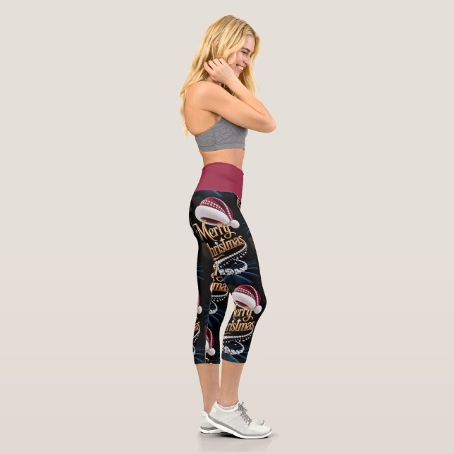 Christmas Capri Leggings (Right)