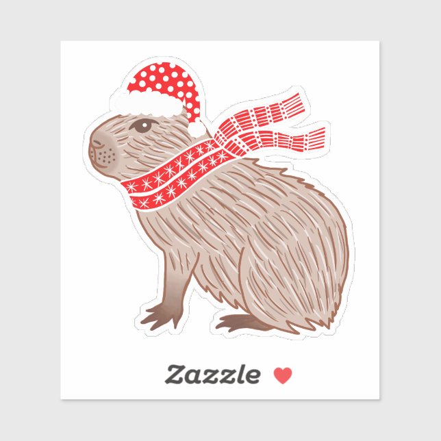 Christmas Capybara Funny Animal Lovers (Sheet)