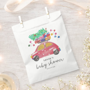 Christmas car - baby shower  favour bags