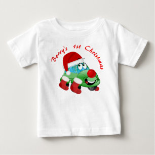 Christmas Car Cartoon Holiday Jersey T-Shirt