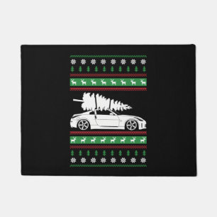 Christmas Car   Doormat