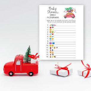Christmas car \ Emoji picture game baby shower