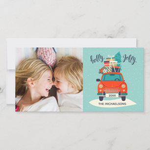 Christmas Car   Holiday Photo Card